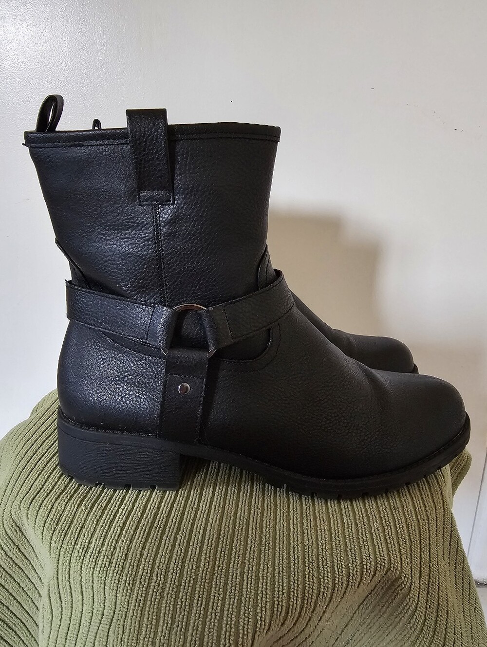 MOTO BOOTS - Faux Leather - Picture 3 of 11